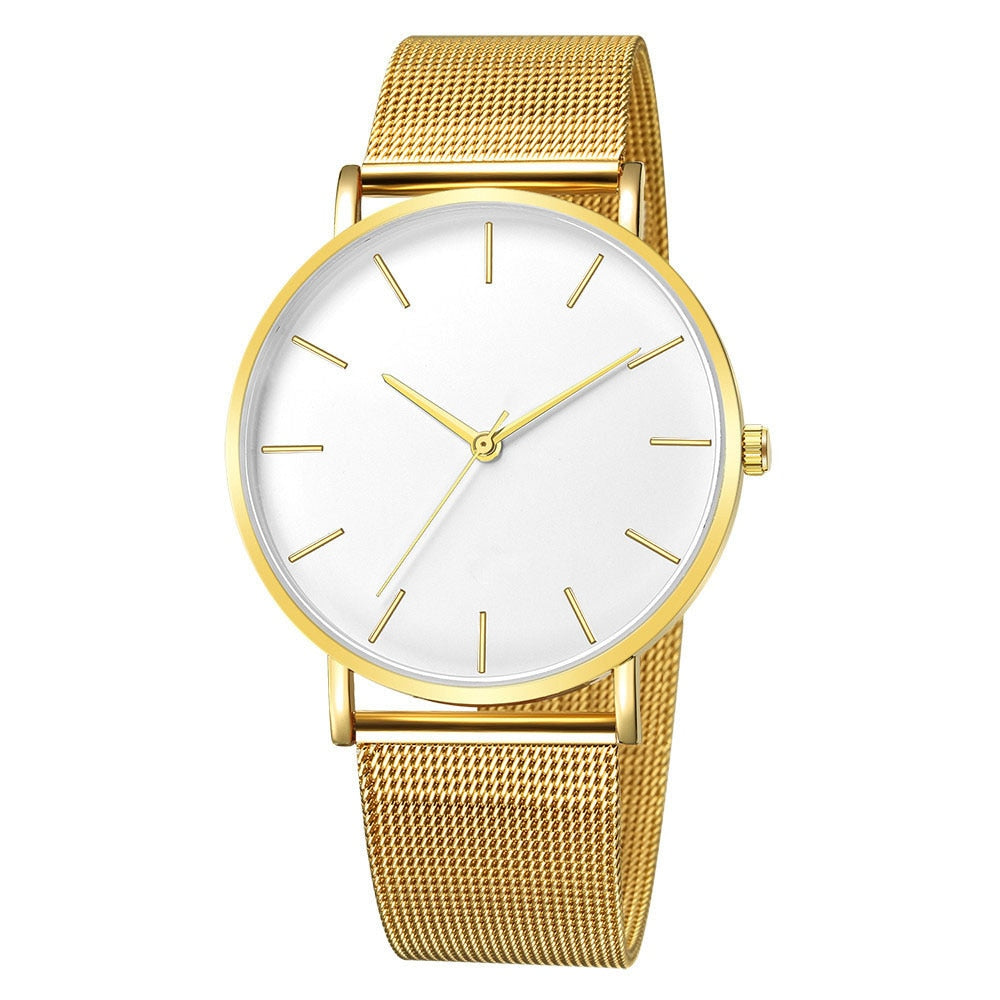 Women Watch Rose Gold Montre Femme 2022 Women&#39;s Mesh Belt ultra-thin Fashion relojes para mujer Luxury Wrist Watches reloj mujer