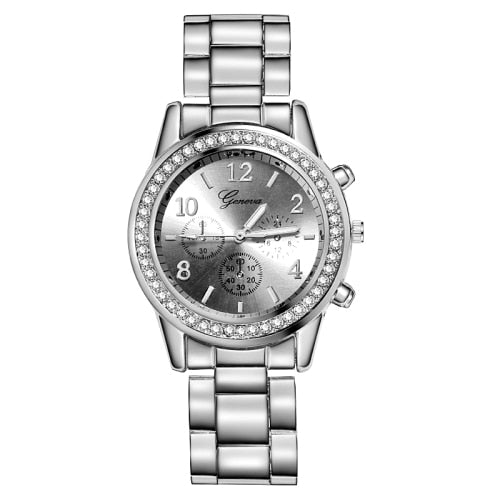 Women&#39;s Watches Geneva Classic Luxury Rhinestone Watch Women Watches Ladies Fashion Gold Watch Clock Reloj Mujer Montre Femme