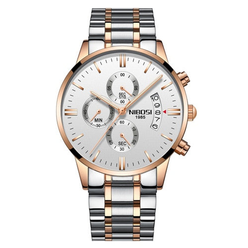 NIBOSI Relogio Masculino Men Watches Luxury Famous Top Brand Men&#39;s Fashion Casual Dress Watch Military Quartz Wristwatches Saat