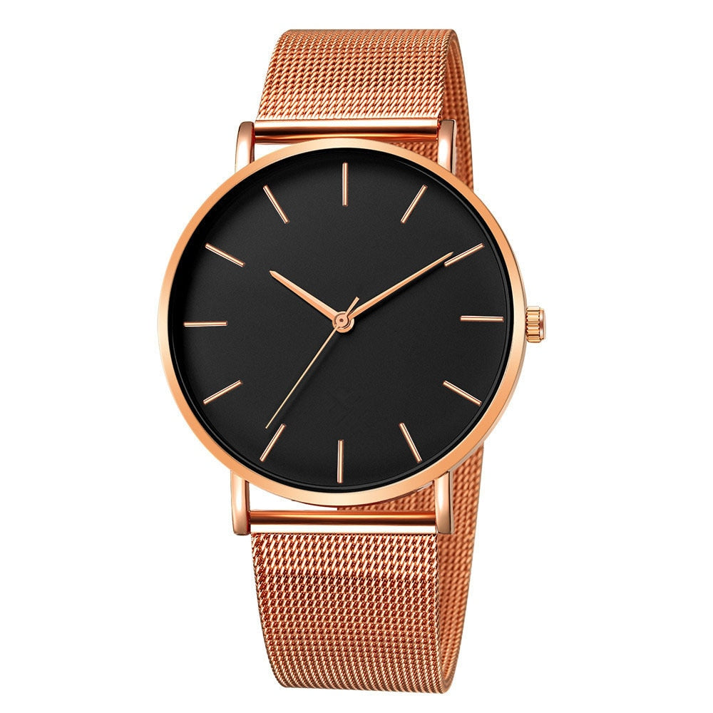 Women Watch Rose Gold Montre Femme 2022 Women&#39;s Mesh Belt ultra-thin Fashion relojes para mujer Luxury Wrist Watches reloj mujer